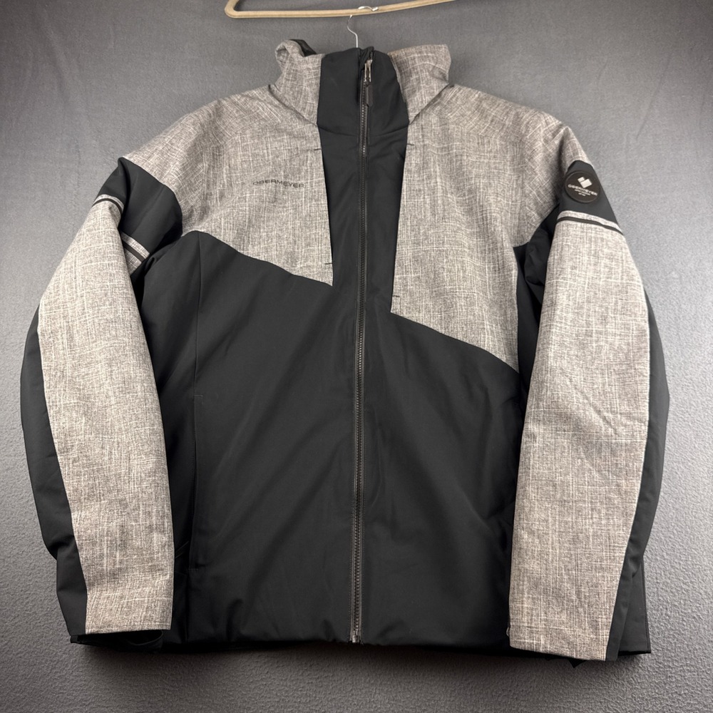 Obermeyer Chroma Jacket Men's XL Black Ski Snowboard Winter Coat Hooded Puffer